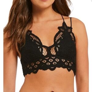 Free People Bralette Black size Large